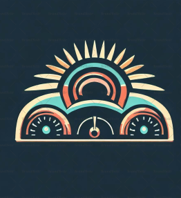 Abstraktes Retro